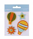 Hot air Baloons - Layered Felt Stickers